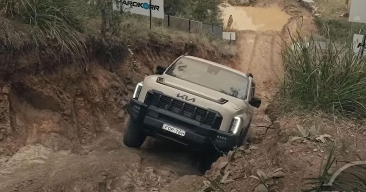 Kia Tasman conquista a colina de cerveja